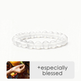 Load image into Gallery viewer, Mahasthamaprapta Strength & Clarity White Chalcedony Bracelet