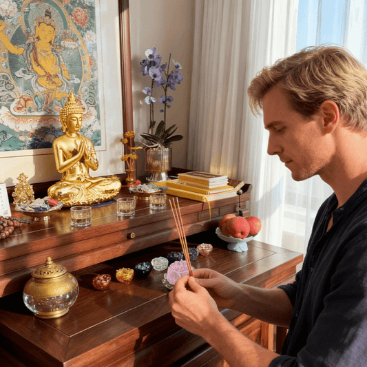 Buddha Statue & Offering