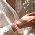 Load image into Gallery viewer, Dainichi Nyorai Heart Radiance Rose Quartz Bracelet
