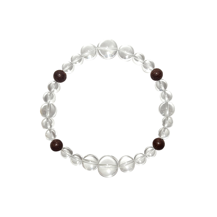 Avalokite Serenity & Protection White Crystal Aroma Bracelet
