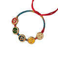 Load image into Gallery viewer, Five Jambhalas Tibetan Prosperity Woven Bracelet
