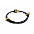 Load image into Gallery viewer, Akashagarbha Infinite Strength Vintage Leather Bracelet

