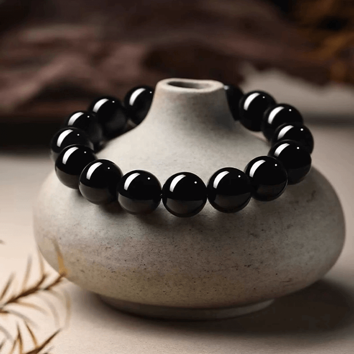 Dainichi Nyorai Inner Sun Black Onyx Bracelet