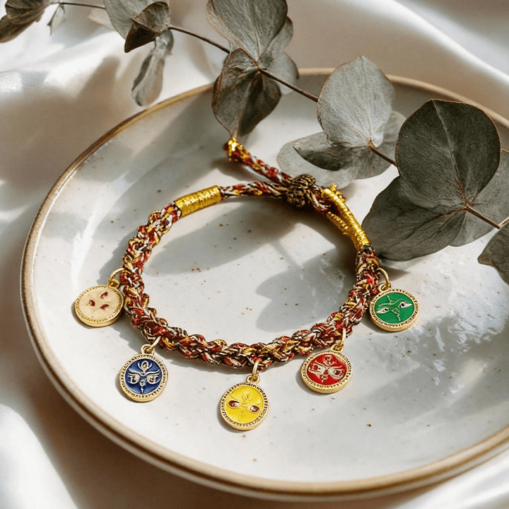Tibetan Five-Deity Fortune Bracelet